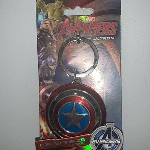 Marvel Captain America Shield Metal Keychain